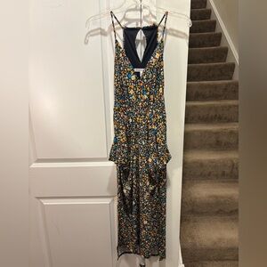 BCBGeneration Floral Dress with Black and Yellow Accents